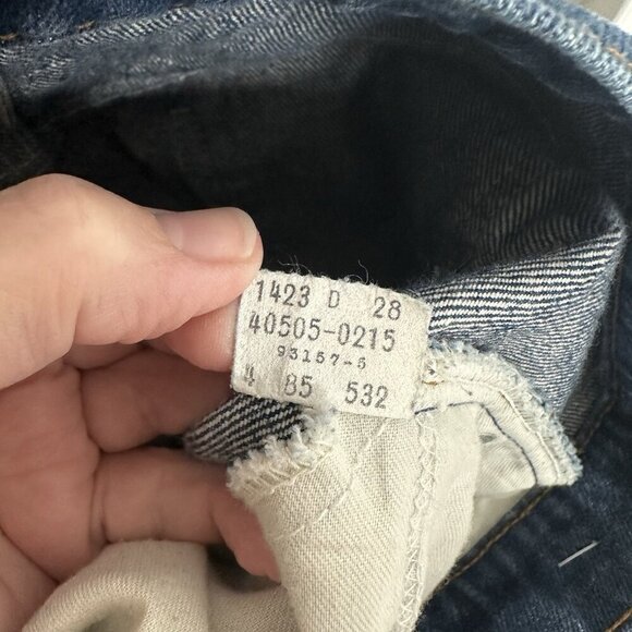 vintage 80s LEVIS jeans tapered 40505-0215 orange tab made in USA 36W 33L - Picture 11 of 11